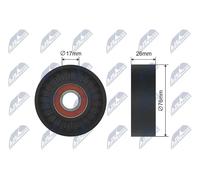 NTY RNK-ME-031 Tensioner Pulley, V-belt