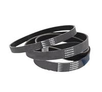 V-Belt Transmission Belt Mower Rubber Drive Belt Transmission Belt 6PJ490 Circumference 490mm X Width 14mm Compatible With Qualcast M2E1232M/M2E1032M Drive Belt Transfer Belt(2pcs)