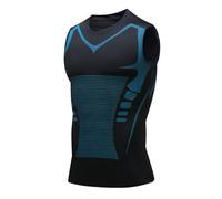 V Boost Tank Top, V Boost Shape Wear Shirt Men | Confidence, Energy and Strength for You (Black-B,4XL)