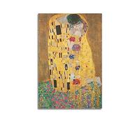 V BY N The Kiss Wall Glass Poster Vintage Art Cover Room Decor Aesthetic Bedroom Decor Canvas Posters For Bedroom 12x18inch(30x45cm) Unframe-style