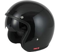 V-CAN Vcan V537 Open Face Motorcycle Helmet XS Gloss Black