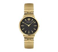 V-Circle Gold Stainless Steel Watch, female, Versace, Watches, Yellow, ONE SIZE, Accessories ONE SIZE