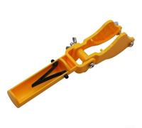 V-Clamp Design with Screws for Secure Pool Setup, Compact Support Structure for Various Pool Poles, Yellow