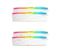 V-Color DDR5 SCC KIT 2+2 Manta XFinity 32GB(16GBx2) 7200MHz with RGB Filler kit CL34 1.4V SK Hynix IC RGB Gaming Desktop Upgrade RAM Memory Module - White (TMXFL1672834WW-DW)