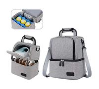 V-COOOL Breast Pump Backpack, Cooler Bag and Moistureproof Lunch Bag Double Layer for Work Moms(Gray)