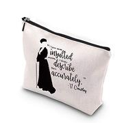 V. Crawley Quote Inspired Gift Zipper Pouch Cosmetics Bag for Fans Lady Violet Feminist Gift (V. Crawley Bag EU)