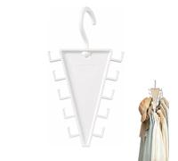 V Double-Sided Closet Organizer Hanger, 360° Easy Rotation Saving Closet Hanger Rack, Wall-Mounted Storage Rack for Pants Hats Scarves Bags, Bedroom Rack for Families & Roommates (1PC)