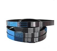V Drive Belts PK Multi-groove Belt 3/4/5/6/7/8/9/10/12Ribs PK1516 PK1520 PK1524 PK1525 PK1530 Rubber Drive Belt Multi Wedge Belt Multi Motorbike Drive Belts(PK1520,10ribs)