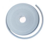 V Drive Belts With Steel Core HTD 5M Open Ended Pitch 5mm Pulley 5M-15mm HTD5M Timing Belt Width 12 15 20mm Color White Drive Belt(Width:12mm,10 meters)
