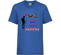 V E Day 80th Anniversary Soldier 8th May1945-2025 Poppy T-Shirt (UK, Numeric, 34, 36, Regular, Regular, Royal Blue)