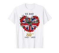 V E Day Flag 80th Anniversary 2025 Men Women Kids T-Shirt