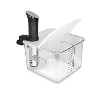 V EVERIE EVERIE Collapsible Hinged Sous Vide Container Lid Compatible with Anova Culinary Precision Cooker and 121822 Quart Rubbermaid Container (Corner Mount)