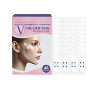 V Face-Lifting Adhesive Tape, v-face lift tape with bands,neck tape,for Skin Firming,Toning & Tightening,Instant Facial Lift Tape-40PCS (1 box)