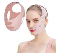 V Face Lifting Band with Adjustable Strap, Reusable V Line Face Lifting Chin Mask Band, Breathable Chin Strap for Sleeping for Double chin Lift & Jawline Support, Day or Night Use