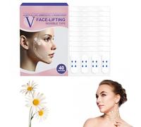 V-Face Lifting Invisible Adhesive Tape, Waterproof Face Tape Lift,Instant Makeup Tool for Wrinkles, Face Lift Stickers for Double Chin Neck and Facial Wrinkles (80 PCS)