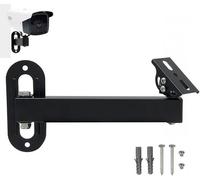 V-Fiabilidad 8" Long Arm Bracket 180 Degree Rotatable Projector Wall Mount Stand Bracket for Security CCTV Camera Wall Corner Mount Projector Metal Bracket