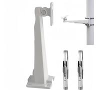 V-Fiabilidad CCTV Security Wall Pole Mounting Loop Bracket,27cm Long Arm Support Monitoring Pole Hoop Bracket Surveillance Camera Wall Mounted/Pole Mounted for CCTV Security Camera PTZ Dome