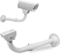 V-Fiabilidad J-Shaped Security Camera Mounting Bracket Extender Pole,30-60cm Adjustable Ceiling Mount Bracket for CCTV Surveillance Camera