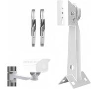 V-Fiabilidad Security Camera Corner Pole Mounting Bracket, Universal Wall Corner Mounting Bracket Holder Stand Pole Mount Adapter for Surveillance Camera with 2 Loops, Dahua Bullet and PTZ Cameras