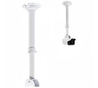 V-Fiabilidad Security Camera Mounting Bracket Extender Pole I-Type,30-60cm Telescopic Adjustable Ceiling Mount Bracket for CCTV IP Camera