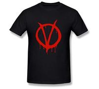 V for Vendetta Men's T-Shirt Men Unisex Tee Size S Black