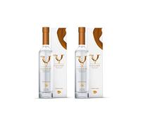 V Gallery Premium Toffee Fudge Flavoured Vodka Spirit Drink 50 cl (Case of 2), 21% ABV