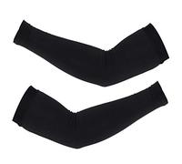 V GEBY Sports Arm Sleeves, Cycling Windproof Fleece Sleeves Arm Warmers Outdoor Sports Arm Sleeves Cover for Cycling, Golf, Hiking(M-black)