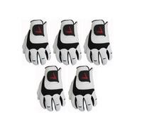 V Golf Logo 5 Pack Gloves Made From Cabretta Leather | Ultra Grip & Breathable Gloves | Left Hand Glove For Right Handed Golfer | The Perfect Golf Accessories For Men & Women (Small)