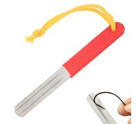 V-Groove Dart Sharpener, Double Sided Diamond Grinding File Portable, Compact Slim Design, Rapid Sharpening Tool for Fishing and Dart Sharpener