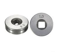 V Groove Drive Roll Parts Solid Core Wire Feeder Wheel 0.6 0.8 1.0mm Welding Roller Steel Knurled Guide for Clarke SIP MIG100 130 160 180 200 2 Pack