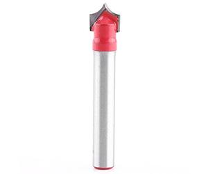 V-Groove Router Bit Set, Akozon V-Nut Milling Cutter 6 mm Shank 3D CNC Engraving V Groove Needle Point Milling Cutter Woodworking Bit Carving Tool Woodworking Sharp Cutting Tool (8mm)