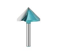 V-Groove Router Bits, 6mm Shank 3D V Type Slotting Cutter 90/120/135/150 Degrees V Shape Engraving Bit Woodworking Milling Cutter(Size:6X32X135)