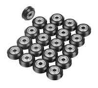V Groove Wheel Pulley 20pcs POM Material Durable Sturdy V Type Bearing Pulley for 3D Printer CNC Machine Accessories 5mm Bore 625 Bearing