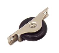 V groove wheel,Sliding Gate Casters, 1Pcs Iron Frame+Nylon Mute Wheel Sliding Door Cupboard/Window Groove Load-Bearing Pulley Bathroom/Cabinet/Wardrobe(M)