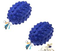 V-HANVER Durable Dog Chew Toy 2 Pack - Non-Toxic Natural Rubber Material Perfect for Aggressive Breeds, Tough Squeaky Dog Toys Ideal for Medium Large Dogs
