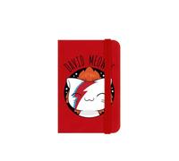 V. I. Pets David Meowie Mini Notebook Red 6.5 x 10.1cm
