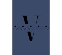 V: Initial Monogram Personal Letter alphabet Journal, 2025 Pantone color of the year, Future dusk, Personalized Lined Notebook For Kids, Boys and ... Soft Cover Diary, 120 Pages, size 6x9 inch.