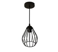 V-intage Lantern Pendant Light, Wire Cage Suspension Lamp, V-intage Edison E27 Lighting Fixtures, Industrial Hanging Lights Compatible with Farmhouse, Loft, Barn, Kitchen Island, Villa,Kitchen Light