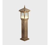 V-intage Outside Yard Lamps E27 1-Light Waterproof Path Lights External Floor Mount Lawn Lights Modern Garden Pathway Walkway Night Security Lighting,Minimalist Style