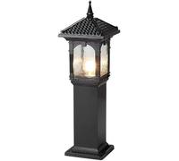 V-intage Outside Yard Lamps E27 1-Light Waterproof Path Lights External Floor Mount Lawn Lights Modern Garden Pathway Walkway Night Security Lighting,Minimalist Style