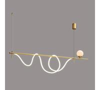 V-intage Pendant Light Modern Led Linear All Copper LED Dimmable LED Chandelier Above Dining Table Hanging Pendant