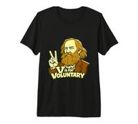 V is for Voluntary Lysander Spooner Philosophy Design Premium T-Shirt