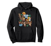 V Is For Vulture Zoo Animals Zoo Trip Jungle Zoo Day Pullover Hoodie