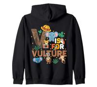 V Is For Vulture Zoo Animals Zoo Trip Jungle Zoo Day Zip Hoodie