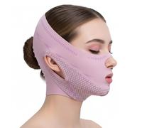 V Line Face Lifting Chin Mask, Breathable Double Chin Reducer Lifting Strap, V Shape Slimming Chins Straps for Jawline Sagging Cheeks, Facial Liftings Belt for Women and Men Anti-Ageing (Purple)