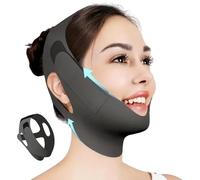 V Line Lifting Mask, Adjustable Face Lifting Strap, Breathable Double Chin Reducer, Washable Reusable Chin Strap for Sleeping, Face Belts