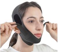 V Line Lifting Mask Chin Strap for Sleeping, Face Lifting Strap, Chin Strap, V Line Mask, Jawline Shaper, Jaw Strap, Double Chin Reducer,Face Lift Tape & Snoring Solution (Black)