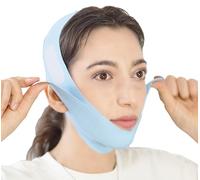 V Line Lifting Mask Chin Strap for Sleeping, Face Lifting Strap, Chin Strap, V Line Mask, Jawline Shaper, Jaw Strap, Double Chin Reducer,Face Lift Tape & Snoring Solution (Blue)
