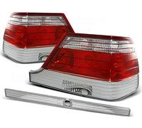 V-MAXZONE PARTS Rear Lights Compatible with Mercedes-Benz W140 1995 1996 1997 1998 RS-1874 1 Pair Driver And Passenger Side Complete Set Tail Light Assembly Tail Lamp Red White