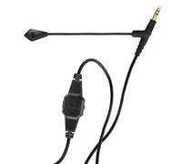 V-Moda BoomPro Microphone | For Gaming & Communication | Wired - 3.5 mm Jack | Flexible Boom | Clip-on Controller With Mute Button & Volume Wheel | Black
